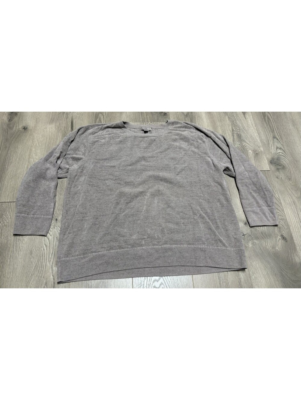 Barefoot Dreams CozyChic Lite Long Sleeve Pullover Beige Gray BDWCU22125 1X